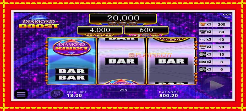 Slot machine Diamond Boost with access to free game online, picture 1