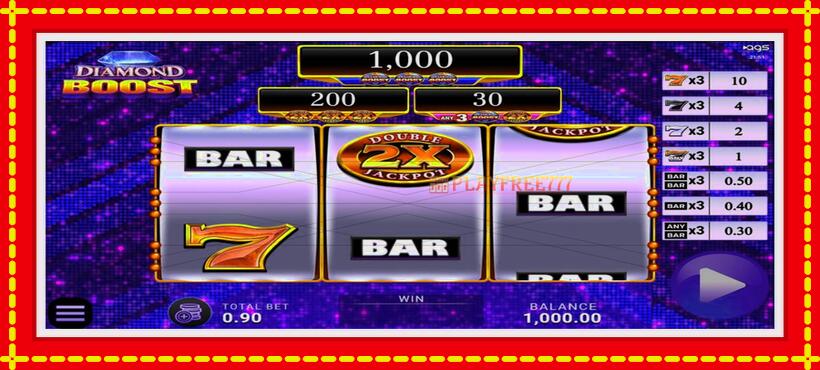 Slot machine Diamond Boost with access to free game online, picture 4