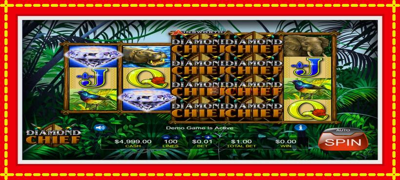 Slot machine Diamond Chief with access to free game online, picture 1