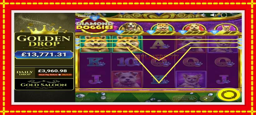 Slot machine Diamond Doggies with access to free game online, picture 2