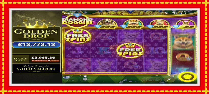 Slot machine Diamond Doggies with access to free game online, picture 3