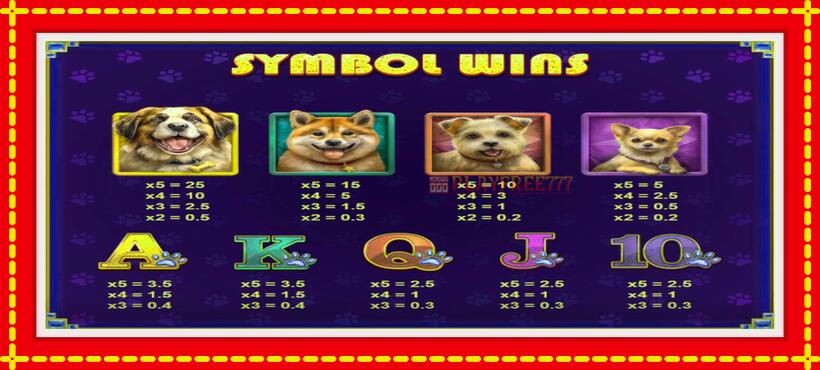 Slot machine Diamond Doggies with access to free game online, picture 5