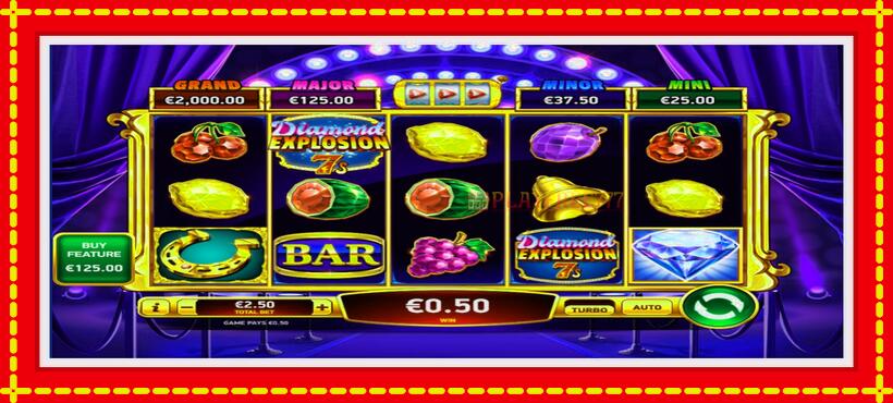 Slot machine Diamond Explosion 7s SE with access to free game online, picture 2