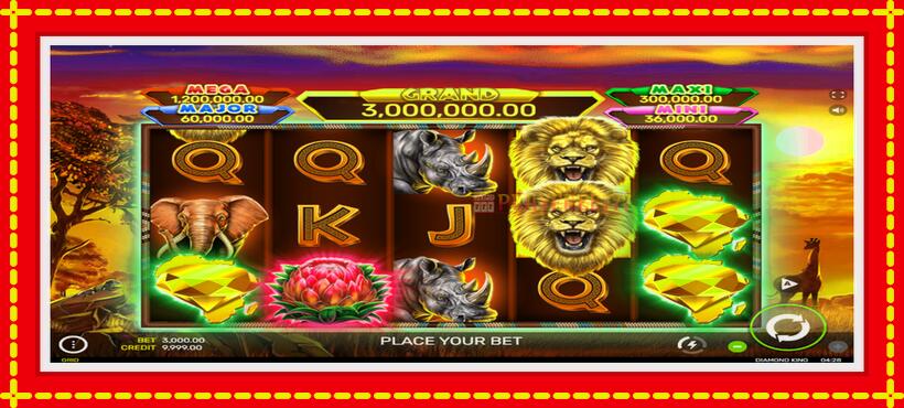 Slot machine Diamond King with access to free game online, picture 2