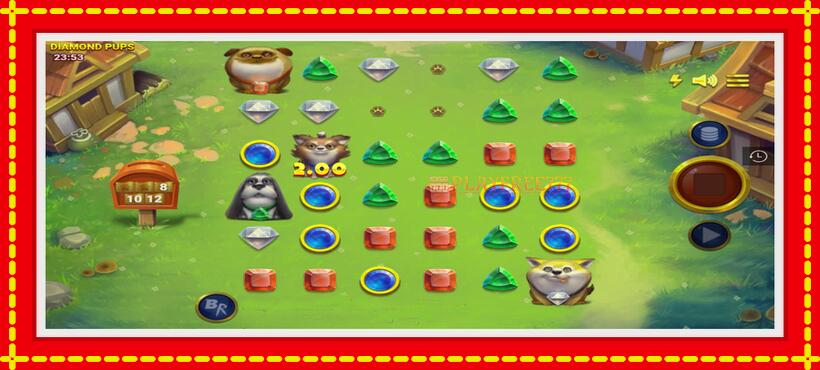 Slot machine Diamond Pups with access to free game online, picture 2