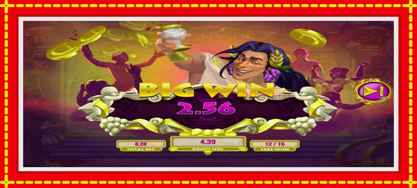 Slot machine Diamond Spins Dionysus with access to free game online, picture 5