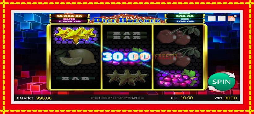 Slot machine Dice Breaker with access to free game online, picture 3