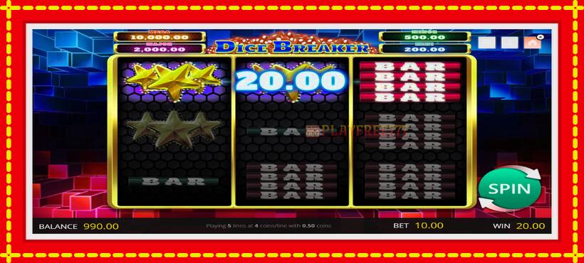 Slot machine Dice Breaker with access to free game online, picture 4