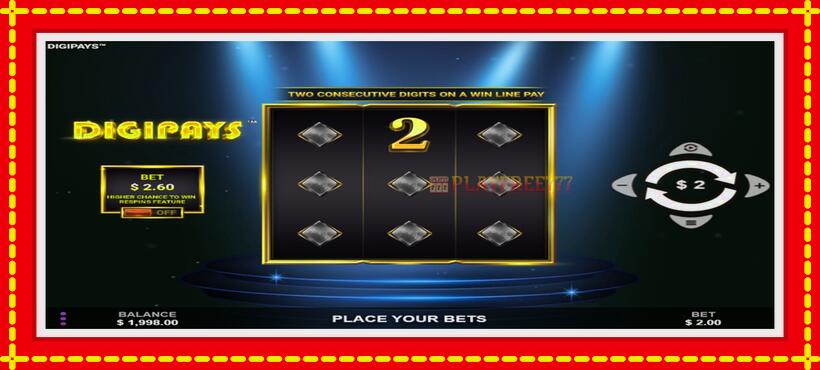 Slot machine Digipays with access to free game online, picture 2