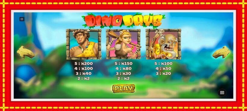 Slot machine Dino Days with access to free game online, picture 6