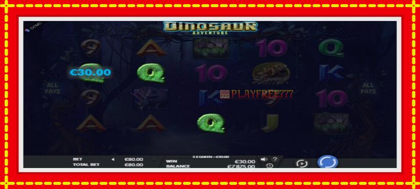 Slot machine Dinosaur Adventure with access to free game online, picture 3