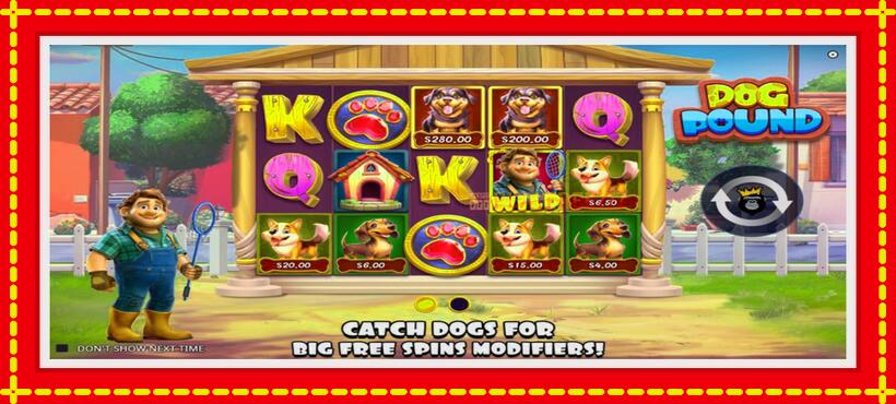 Slot machine Dog Pound with access to free game online, picture 1