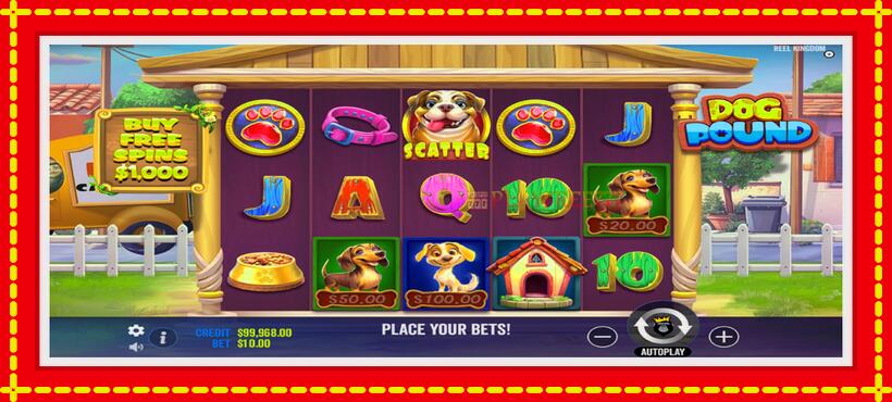 Slot machine Dog Pound with access to free game online, picture 2