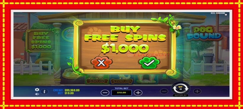 Slot machine Dog Pound with access to free game online, picture 3