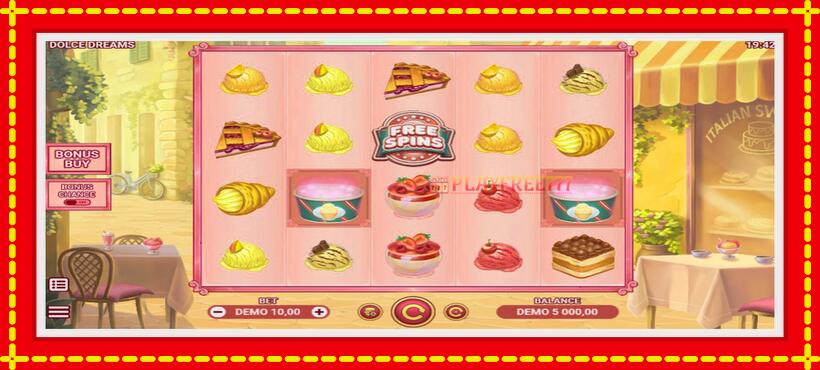 Slot machine Dolce Dreams with access to free game online, picture 1