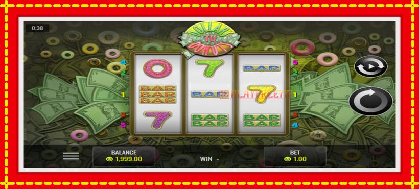 Slot machine Dollars to Donuts with access to free game online, picture 1