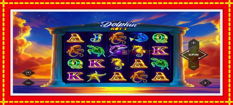 Slot machine Dolphin Hot 1 with access to free game online, picture 1