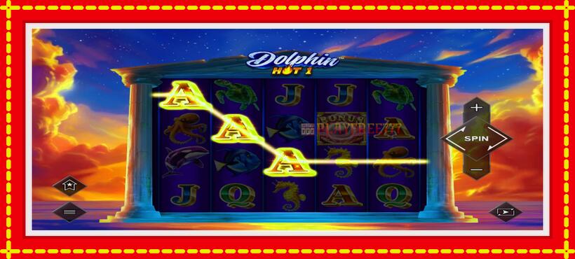 Slot machine Dolphin Hot 1 with access to free game online, picture 3