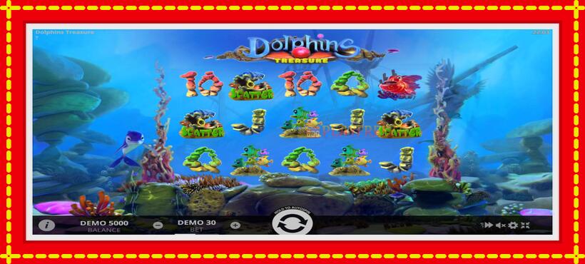 Slot machine Dolphins Treasure with access to free game online, picture 1