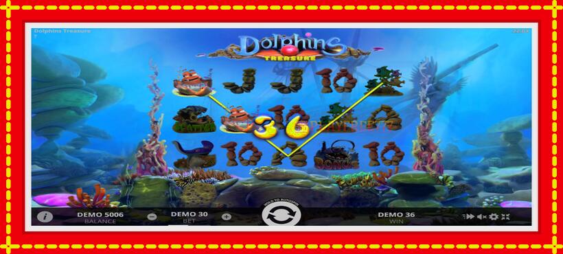 Slot machine Dolphins Treasure with access to free game online, picture 2