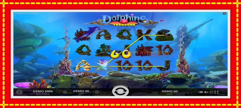 Slot machine Dolphins Treasure with access to free game online, picture 4