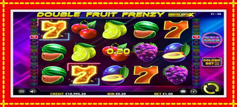 Slot machine Double Fruit Frenzy DoubleMax with access to free game online, picture 2