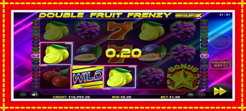 Slot machine Double Fruit Frenzy DoubleMax with access to free game online, picture 4