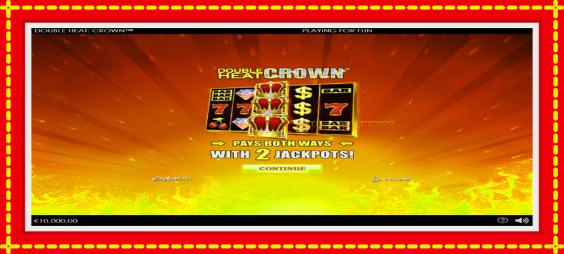 Slot machine Double Heat: Crown with access to free game online, picture 1