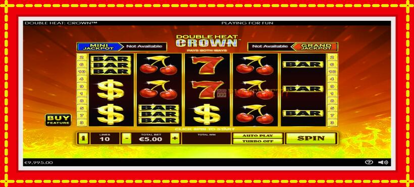 Slot machine Double Heat: Crown with access to free game online, picture 2