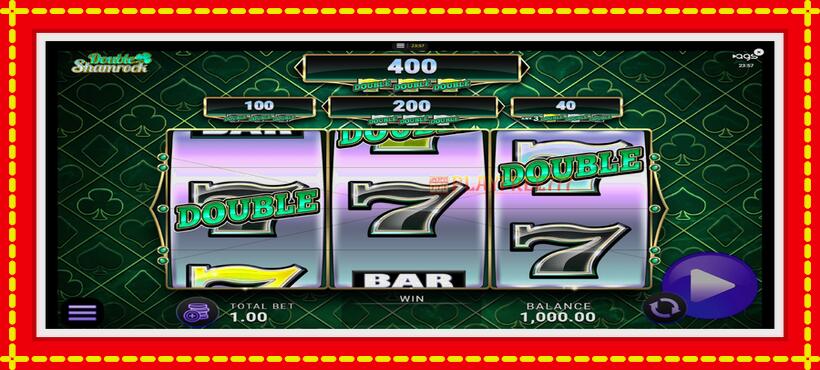 Slot machine Double Shamrock with access to free game online, picture 1