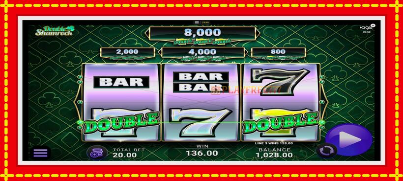 Slot machine Double Shamrock with access to free game online, picture 3