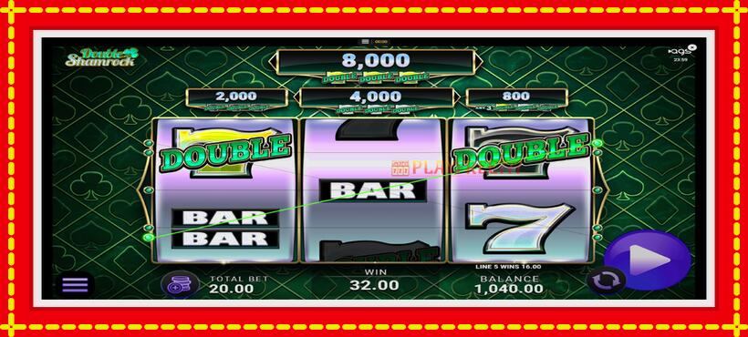 Slot machine Double Shamrock with access to free game online, picture 4