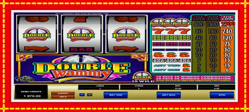 Slot machine Double Wammy with access to free game online, picture 2