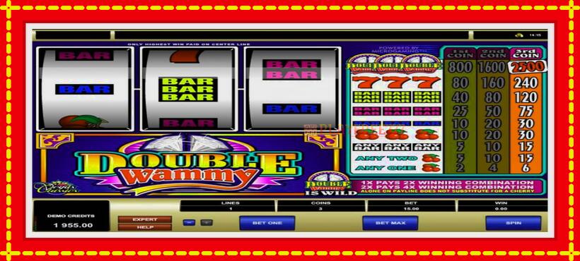 Slot machine Double Wammy with access to free game online, picture 3