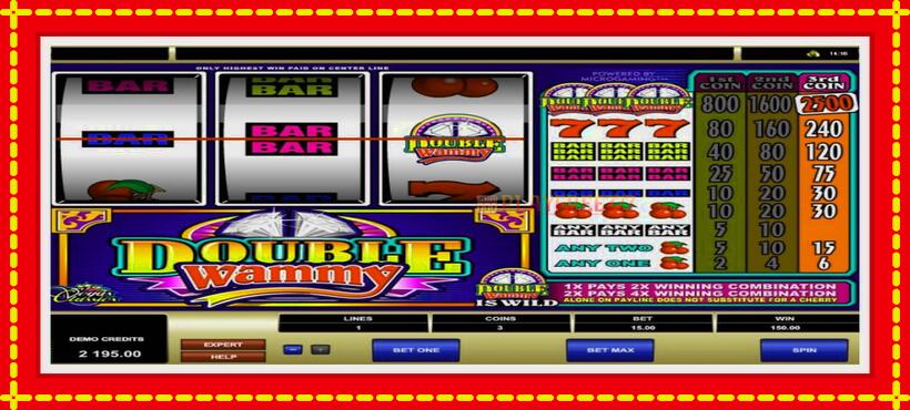 Slot machine Double Wammy with access to free game online, picture 4