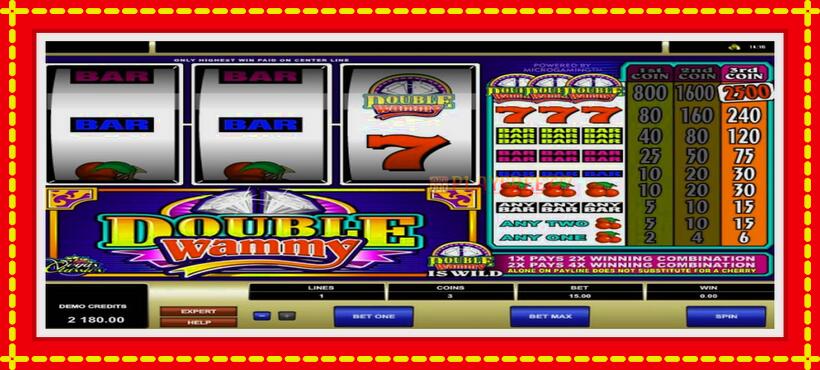 Slot machine Double Wammy with access to free game online, picture 5