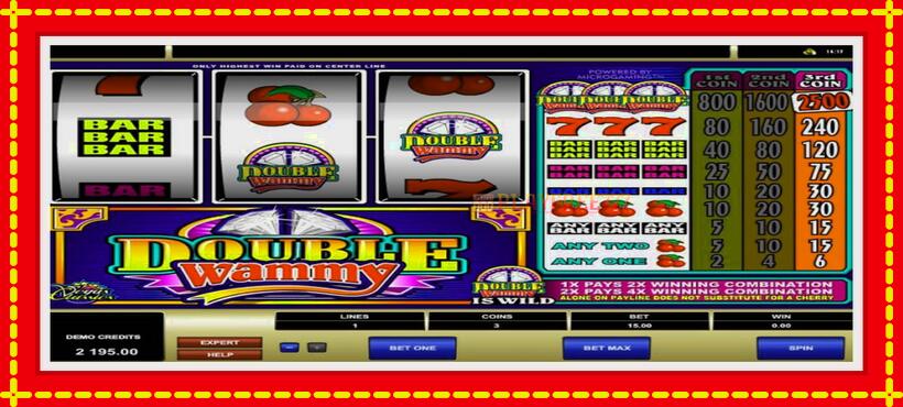 Slot machine Double Wammy with access to free game online, picture 6