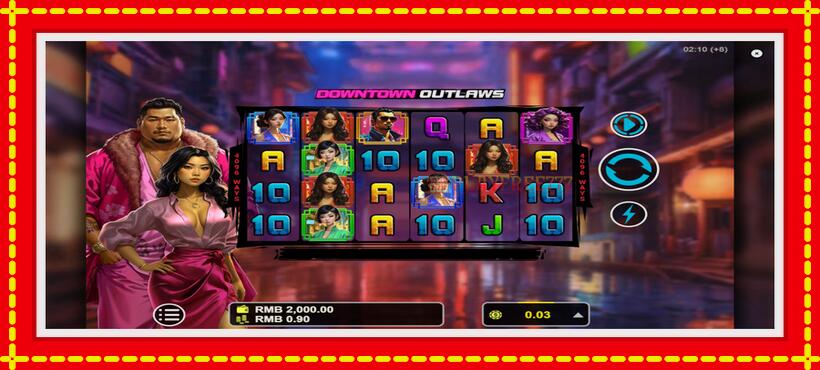 Slot machine Downtown Outlaws with access to free game online, picture 2