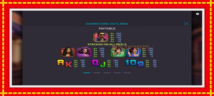 Slot machine Downtown Outlaws with access to free game online, picture 5