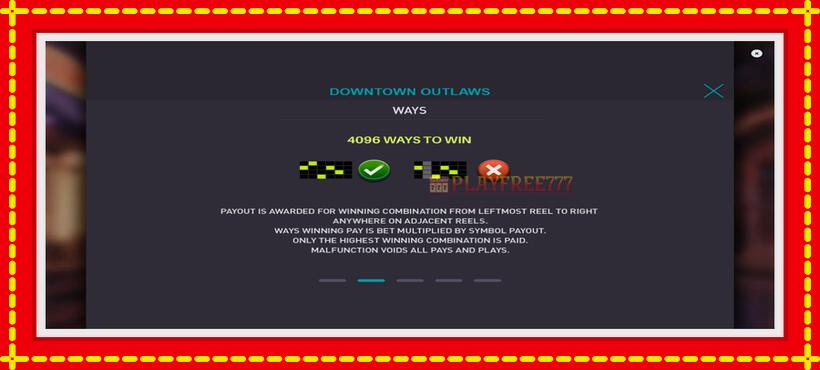 Slot machine Downtown Outlaws with access to free game online, picture 6