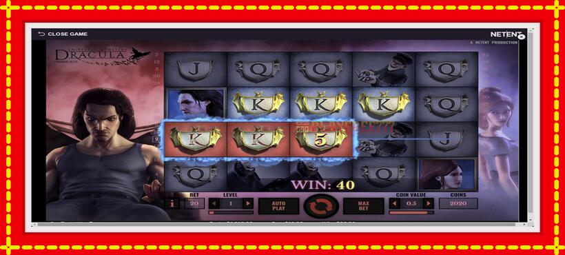 Slot machine Dracula with access to free game online, picture 3