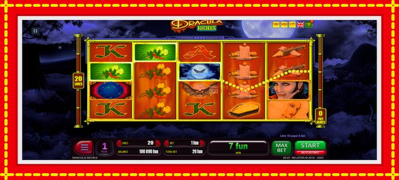 Slot machine Dracula Riches with access to free game online, picture 3