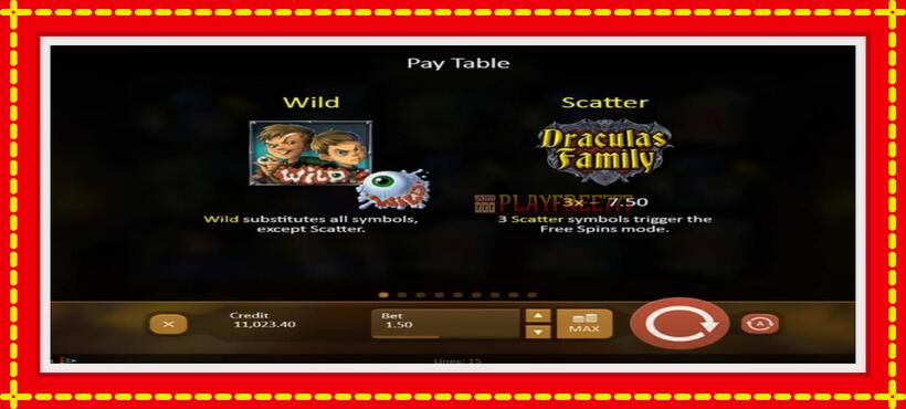 Slot machine Dracula’s Family with access to free game online, picture 6