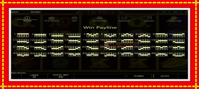 Slot machine Durga with access to free game online, picture 7