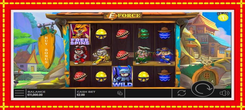 Slot machine E-Force with access to free game online, picture 1