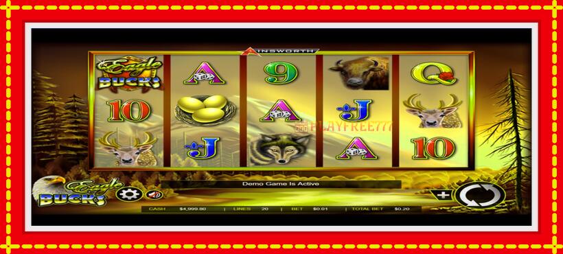 Slot machine Eagle Bucks with access to free game online, picture 1