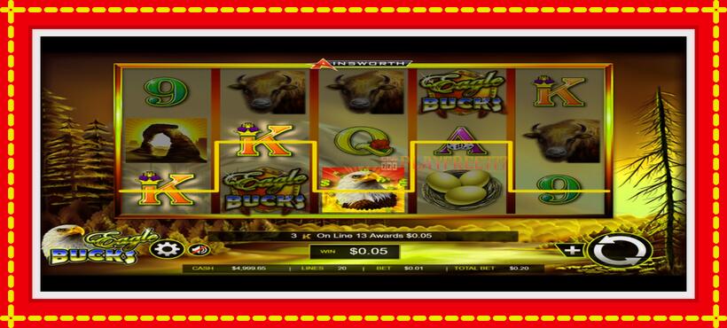 Slot machine Eagle Bucks with access to free game online, picture 2