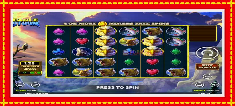 Slot machine Eagle Storm with access to free game online, picture 2