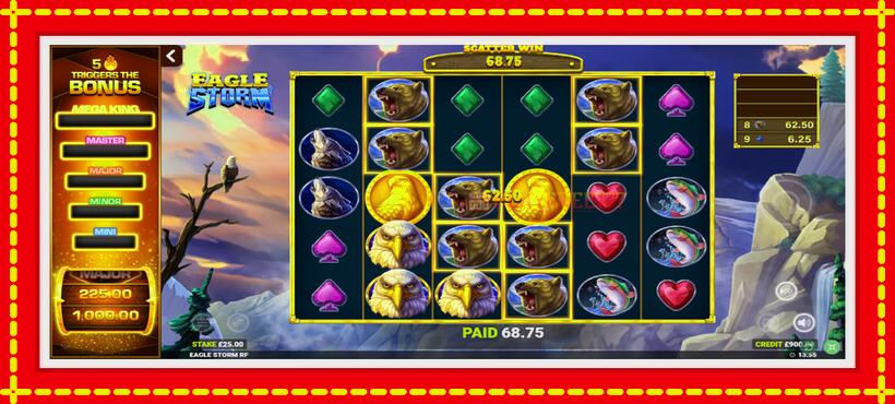 Slot machine Eagle Storm Rapid Fire Jackpots with access to free game online, picture 3