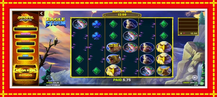 Slot machine Eagle Storm Rapid Fire Jackpots with access to free game online, picture 4